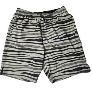 Nike Black And Gray Swim Trunks